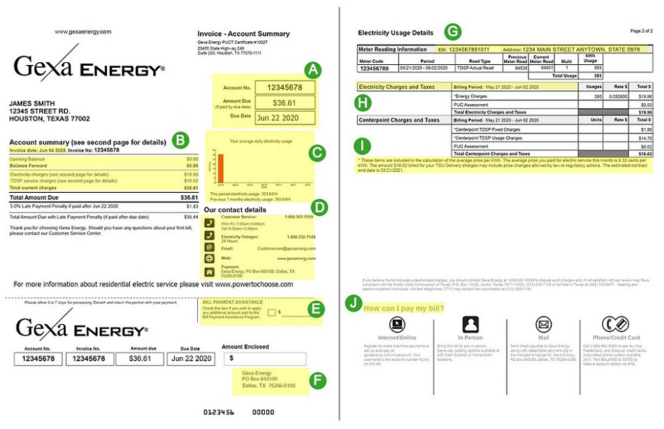 gexa energy bill pay