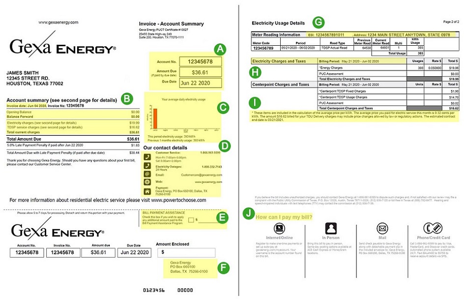 gexa bill pay