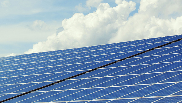 Solar panels covering rooftop