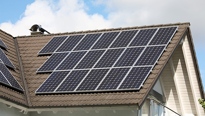 Rooftop solar pannels