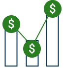 Gexa Stable Bill Bar Graph Flux Icon