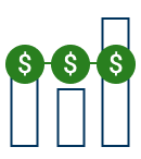 Gexa Stable Bill Bar Graph Steady Icon