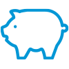 Piggy bank icon