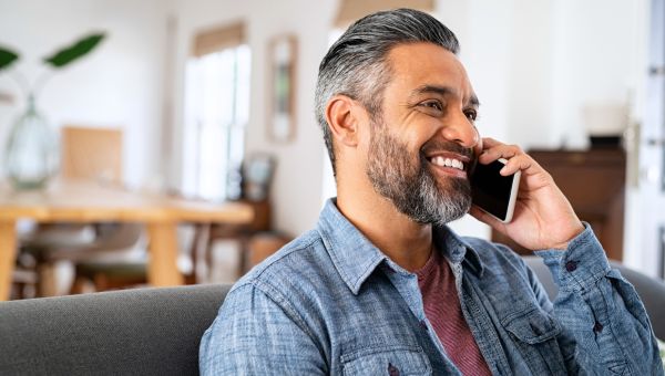 Contact Us Man on Phone