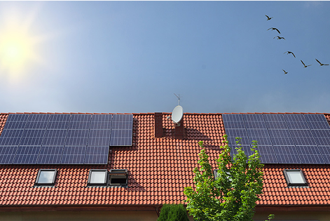 Rooftop with Solar Panels