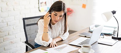 Woman at desk