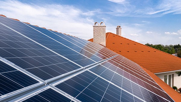 gexa solar panels on roof